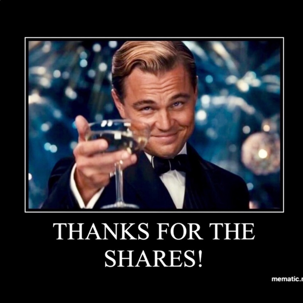 🔥THANKS FOR THE SHARES 🔥!!!!